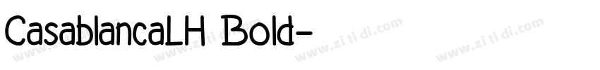 CasablancaLH Bold字体转换